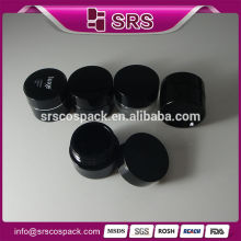 Wholesale Screen Printing Round Shape Black Plastic Jar And 5g 10g 15g 30g 50g 100g 200g Acrylic Jar Cosmetic Travel Containers